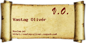 Vastag Olivér névjegykártya